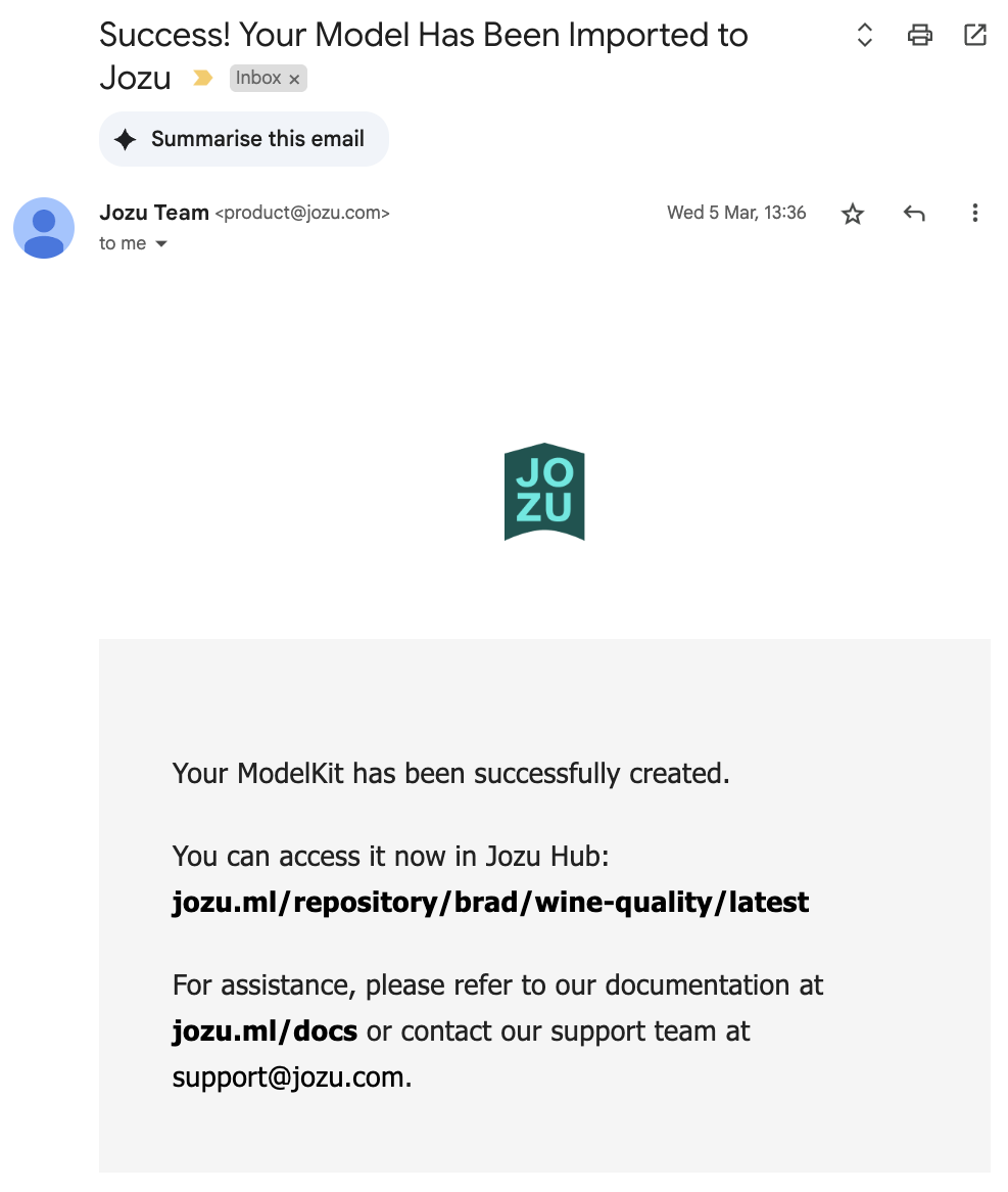 Jozu Hub automatically generates deployable containers or Kubernetes YAML